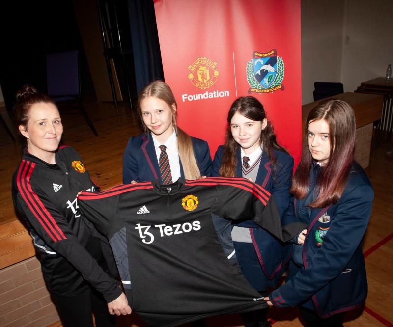 Manchester United with Oakgrove Integrated College!