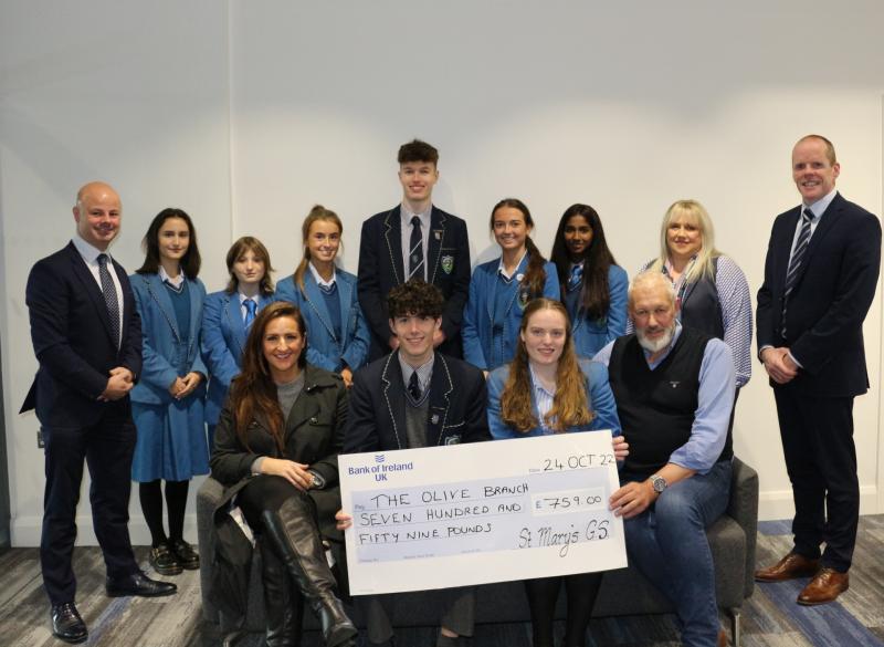 County Derry school supports The Olive Branch charity