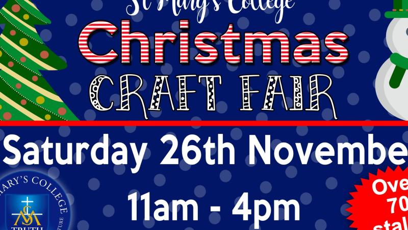 Santa, stalls and refreshments  at St Mary's Christmas Craft Fair.