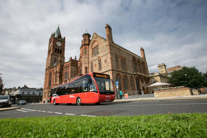 Translink bus Guildhall Derry