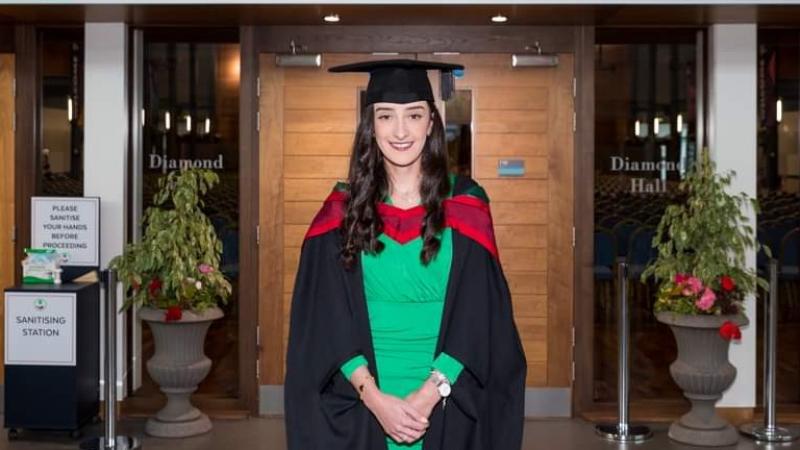 Caoilinn Diver, Ireland Healthcare Scholar who recently graduated with a Master’s in Pharmacy with first class honours from Ulster University, Coleraine