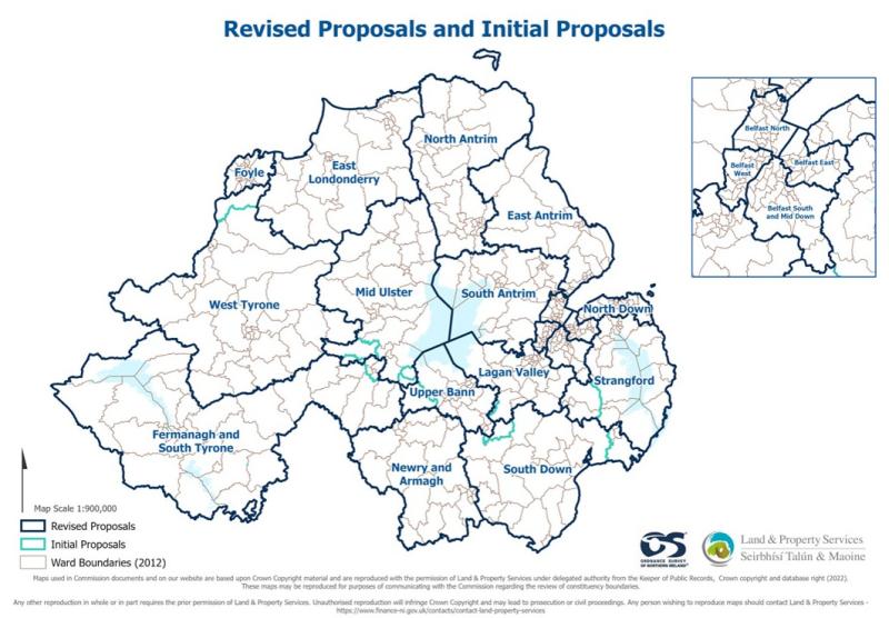 No change for County Derry in revised boundary proposals