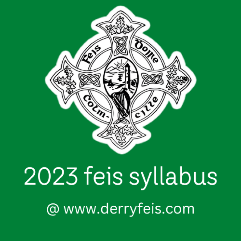 Feis Dhoire Cholmcille 2023 syllabus now available