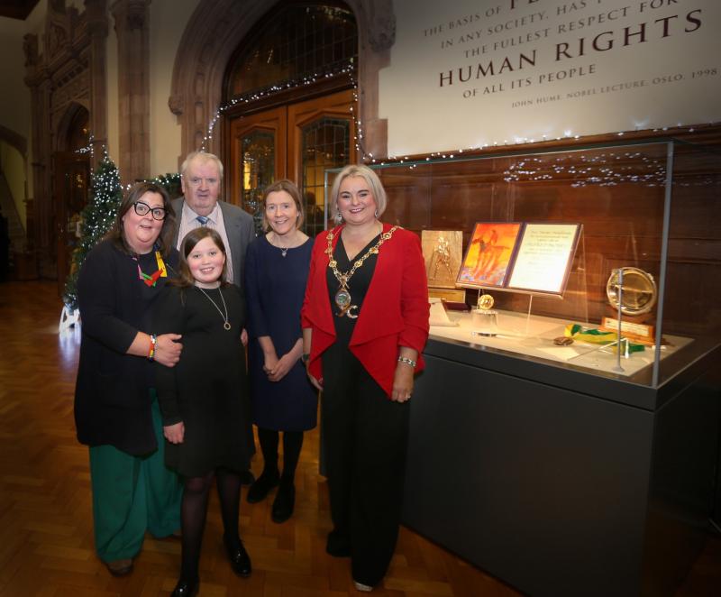 John Hume Peace Prize Collection unveiled at Derry's Guildhall Derry Now