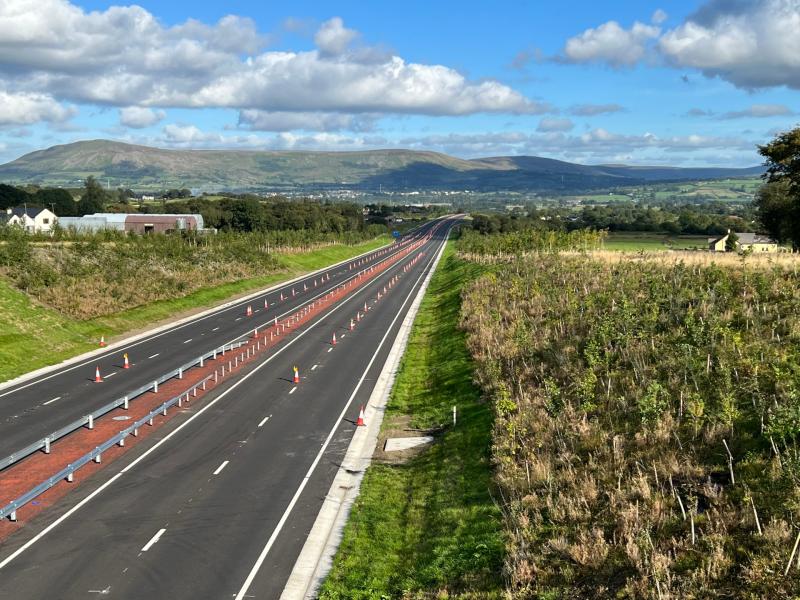 Mainline construction work on A6 to conclude within weeks, Department for Infrastructure confirm