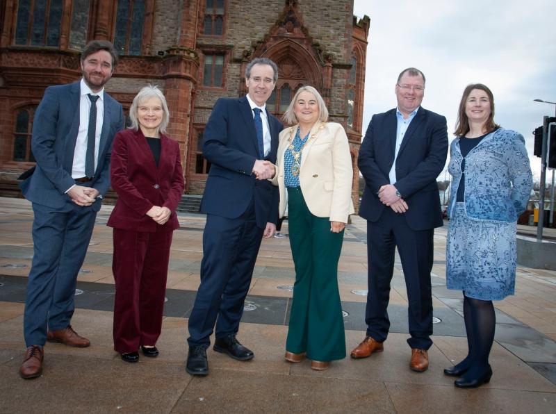 Derry Mayor welcomes visit from German Ambassador Miguel Berger