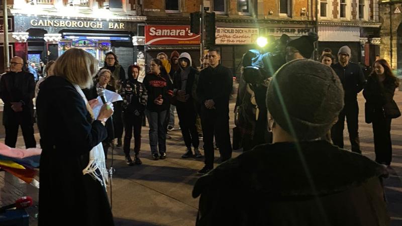 Guildhall Solidarity Rally for trans teenager Brianna Ghey 