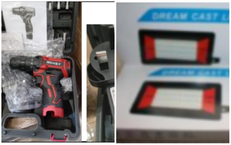 WARNING:  risk of electric shock from items delivered in Ireland