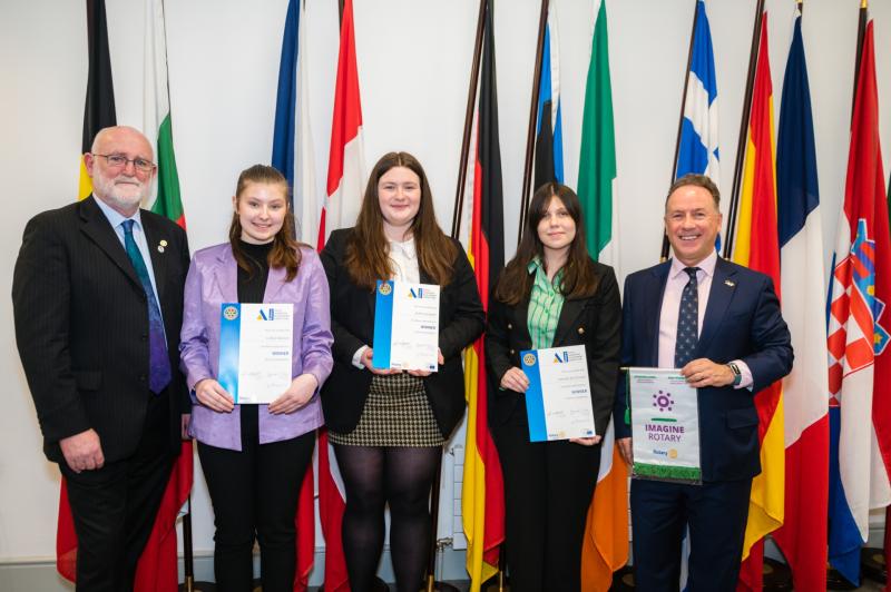 Three Derry students among winners of Rotary Youth aspiring leader prize