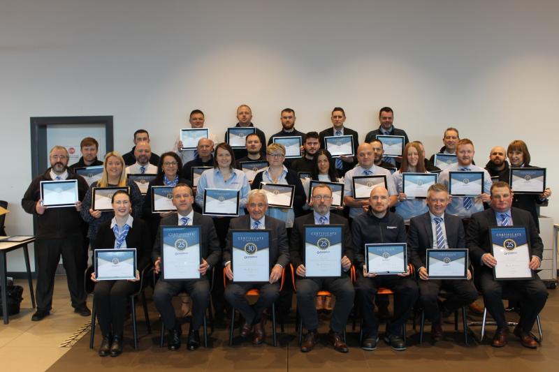 Donnelly Group recognises Derry staff for long service Derry Now