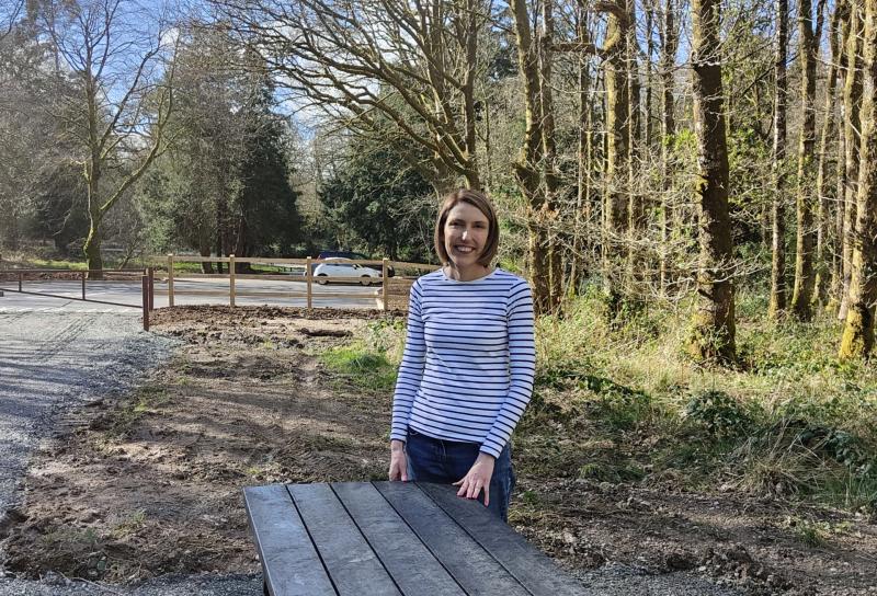 Councillor Córa Corry welcomes Derrynoid forest spruce up by Council