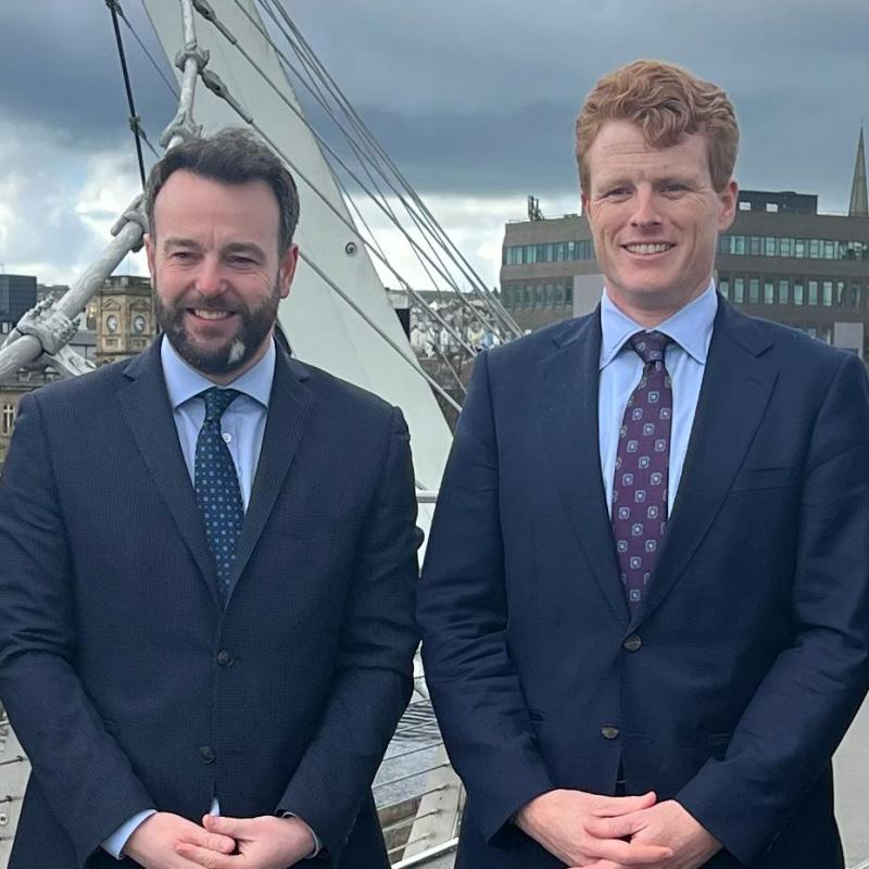 Warm welcome in Derry for US Special Envoy Joe Kennedy