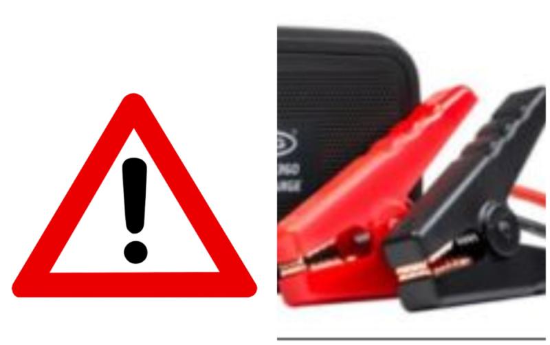 ALERT: burning risk causes recall of car fast charge jump starter 