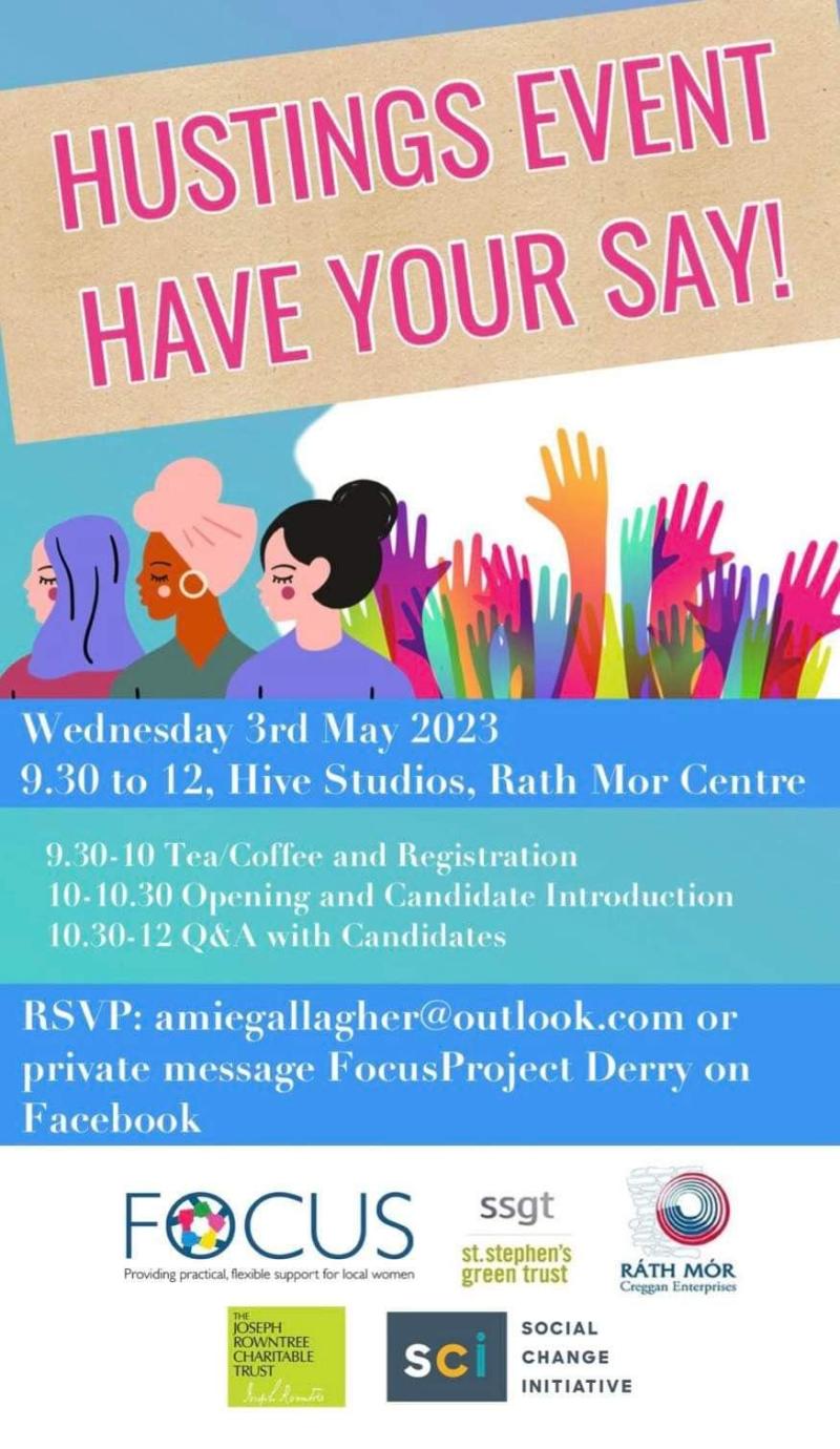 Have Your Say! Derry community group hosting Women's Hustings