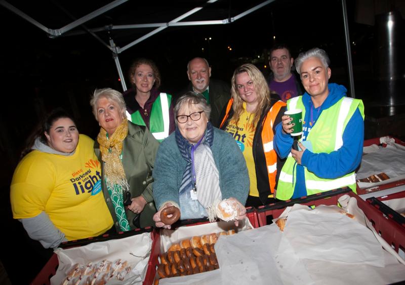 Early morning start for Darkness Into Light Walk symbolic walk in Derry