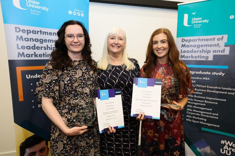 Derry students shine at Ulster University Business School Awards