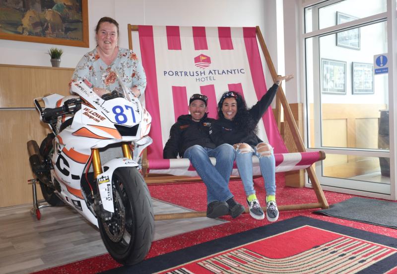 First husband and wife race team of North West 200 - Patricia and Corey