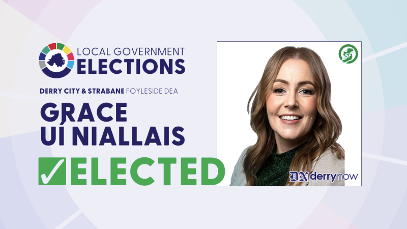 FOYLESIDE: Grace Uí Niallais (Sinn Féin) elected