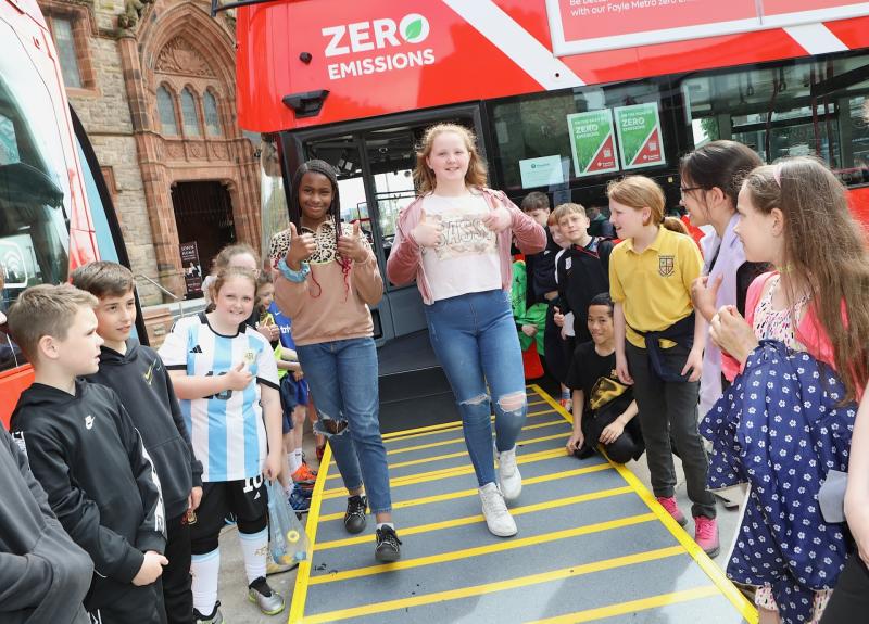 Thumbs up for Foyle Metro new zero emission bus fleet