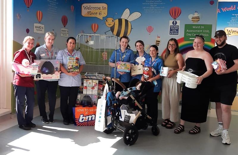 Kind donation of toys to Children's Ward at Altnagelvin Hospital