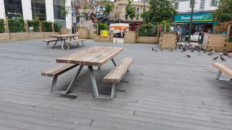 Waterloo Place Parklet removal cost revised down from £40,000 to £5,000