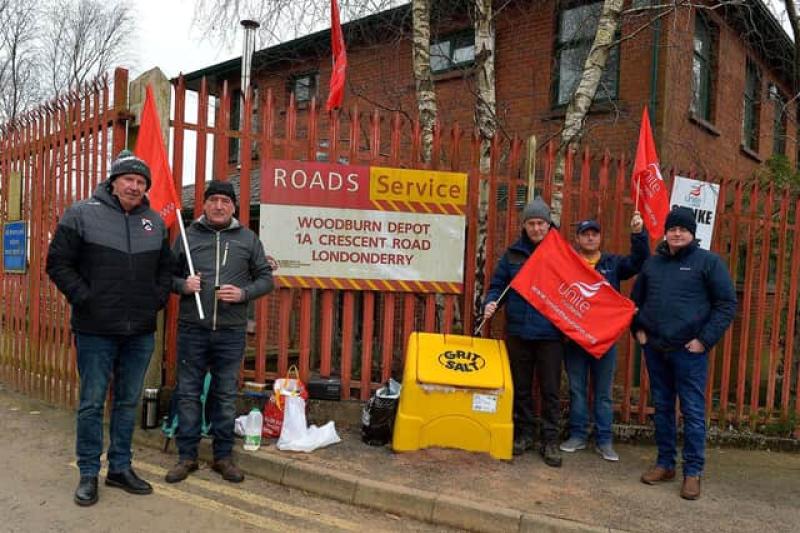 Community urged to support striking Roads Service workers