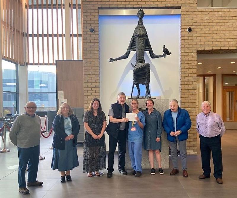 Generous donation to Altnagelvin ICU in memory of the late Cathy Davison