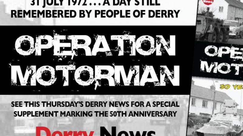 Operation Motorman and Operation Carcan remembered in Derry.