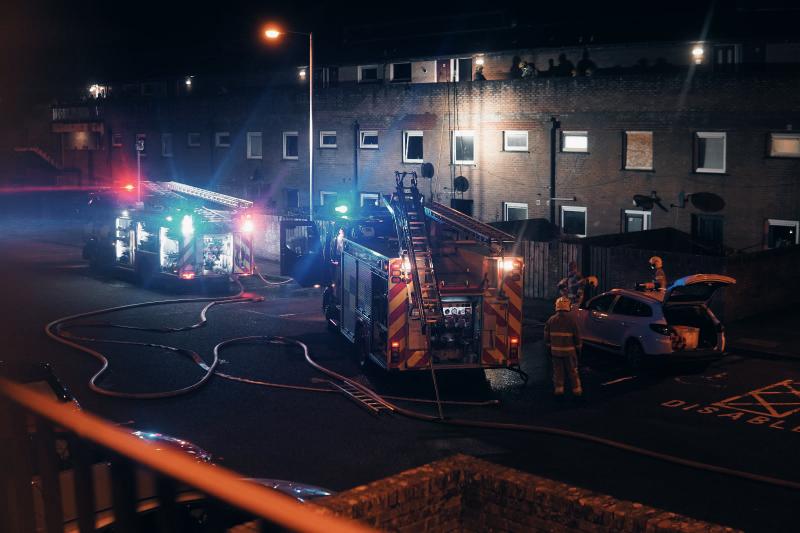 Two men charged with a number of offences including arson, endangering life with intent and assault