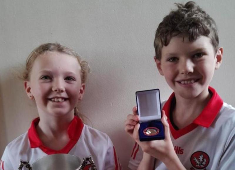 Daithí Ó Donghaile and his sister Meidhbhín Ní Dhonghaile who were successful at Fleadh Dhoire.