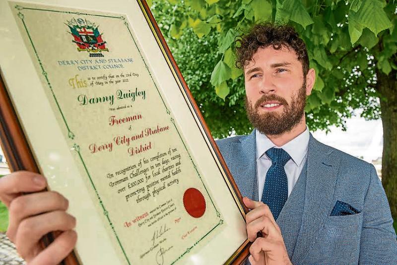 Derry's Danny Quigley to swim the Foyle for mental health charities in latest challenge