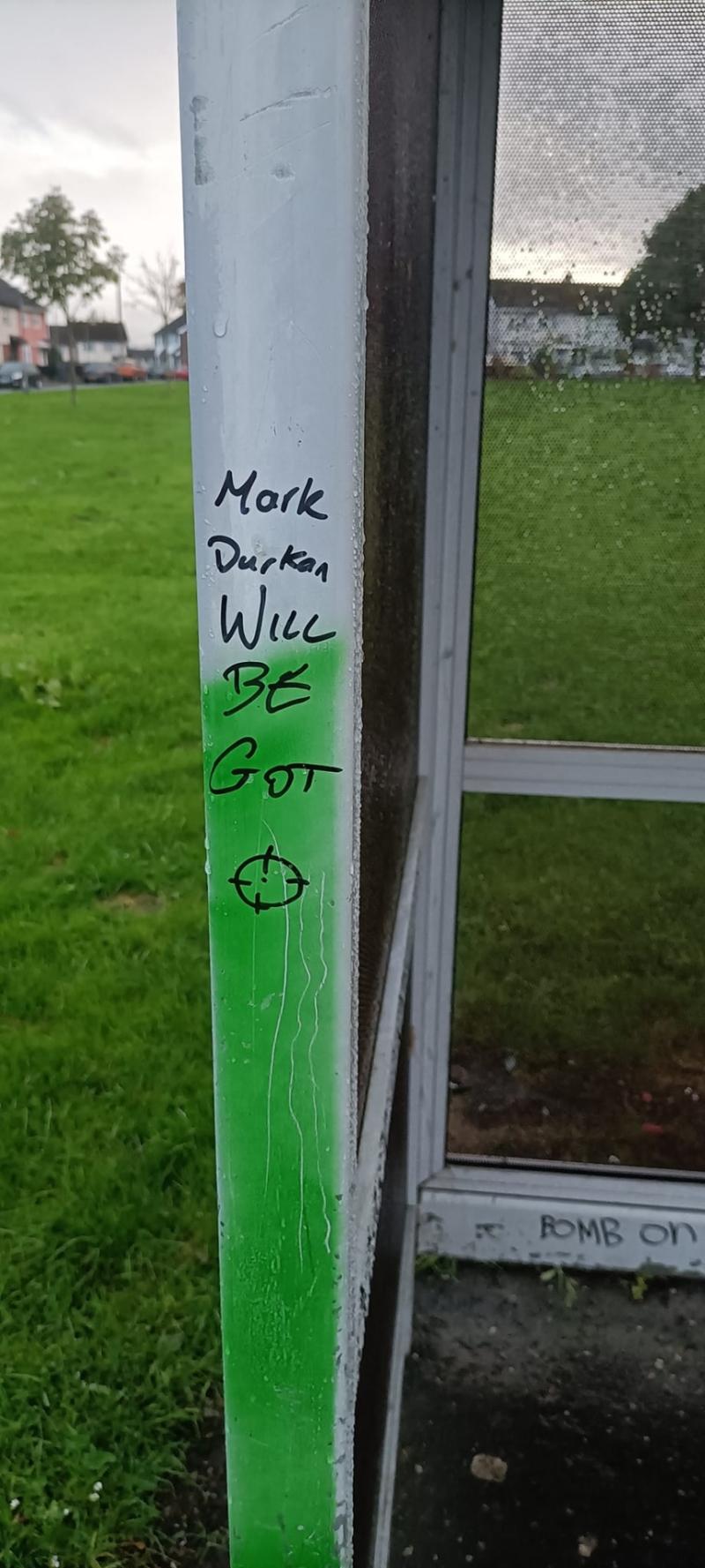 Police condemn graffiti targeting politician in Derry