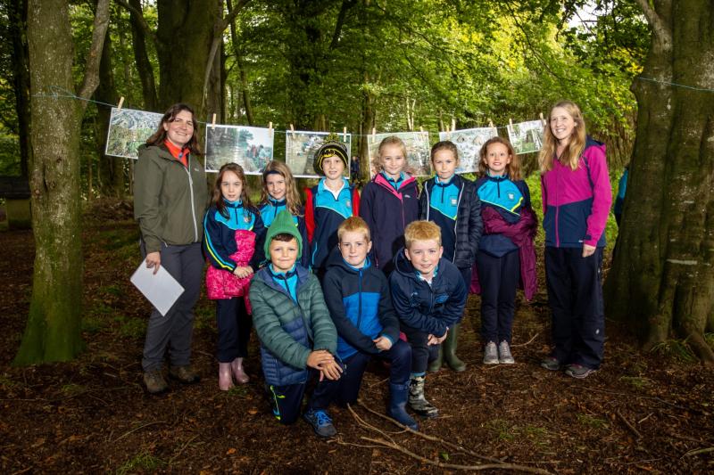 School pupils explore 10,000 years of human settlement in Mountsandel Woods