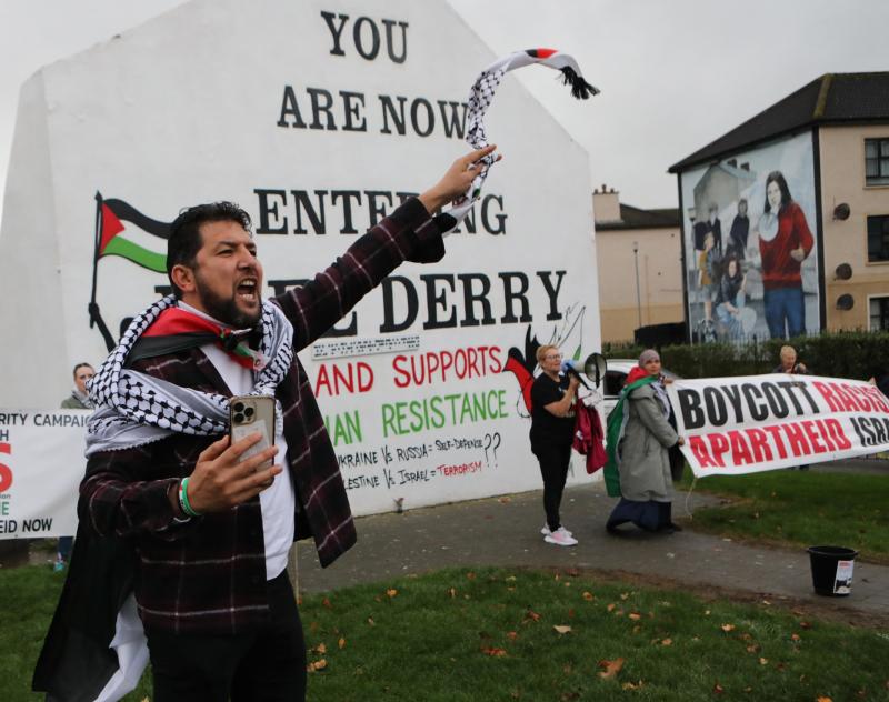 Free Derry Corner shows solidarity with Palestine