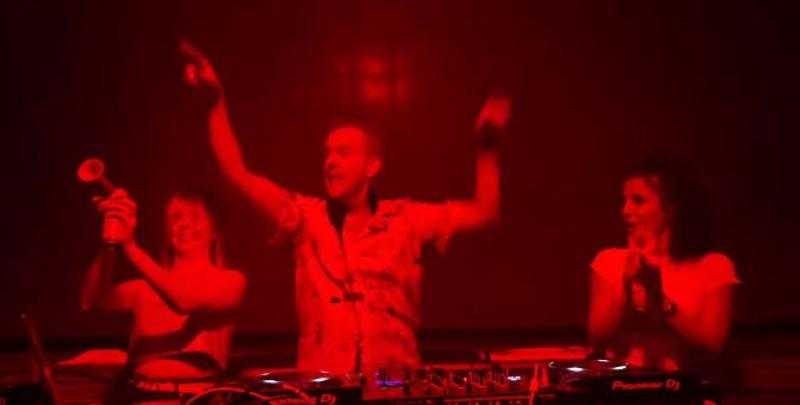 WATCH: Fatboy Slim and cast of Derry Girls appear on stage together