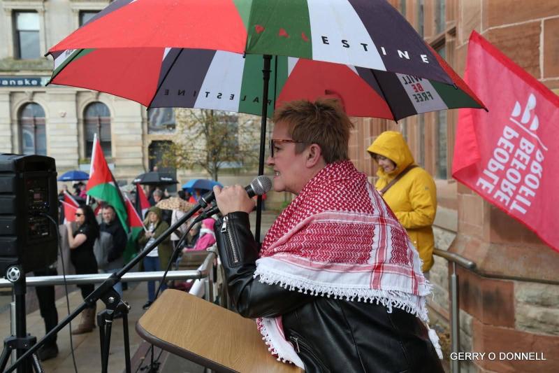 Catherine Hutton, co-organiser of R.I.S.E for Palestine  in new grassroots response to Gaza’s 'humanitarian emergency'.