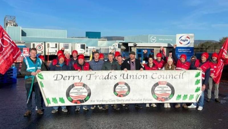 Vets, meat and port inspectors in Derry take part in unprecedented five day strike