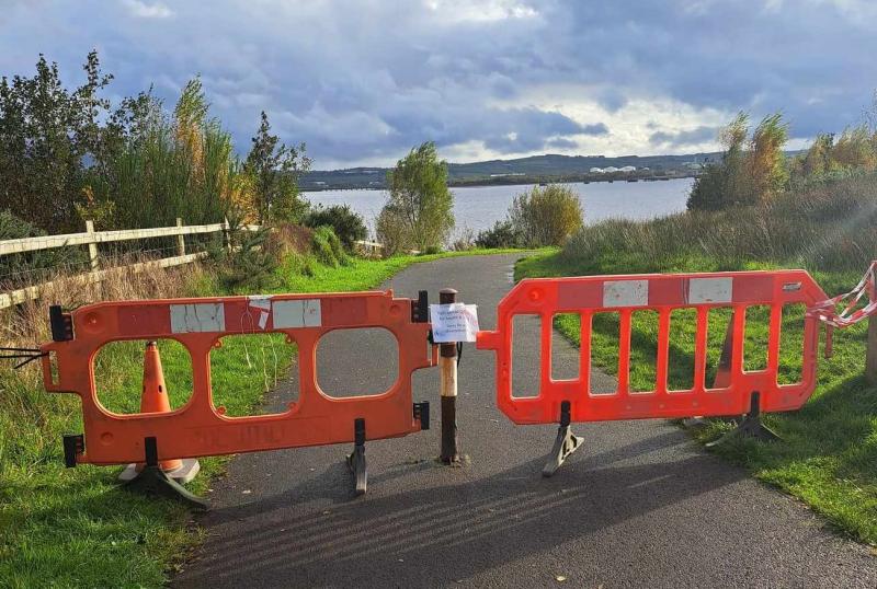 Section of Culmore Country Park pathway 'temporarily closed' to investigate drainage pipes issue