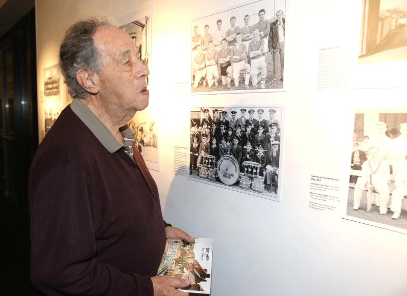 Nelson Mcgonagle at his new exhibition