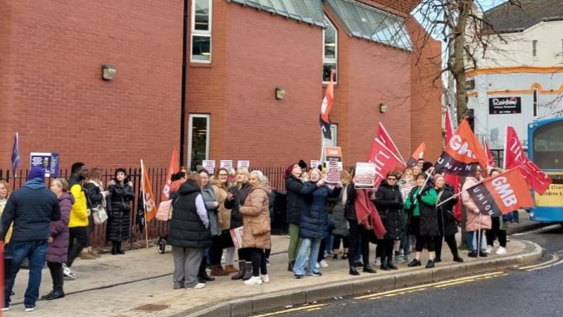 Derry non-teaching staff go on strike