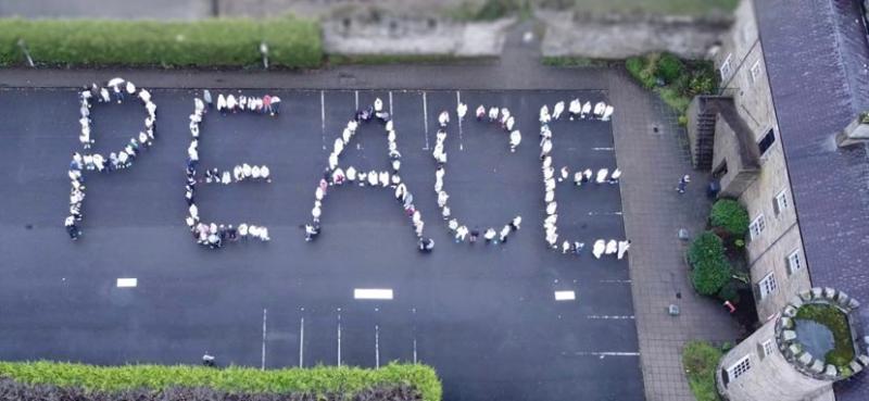 PEACE: Participants in Dungiven's Silent Vigil for Peace 