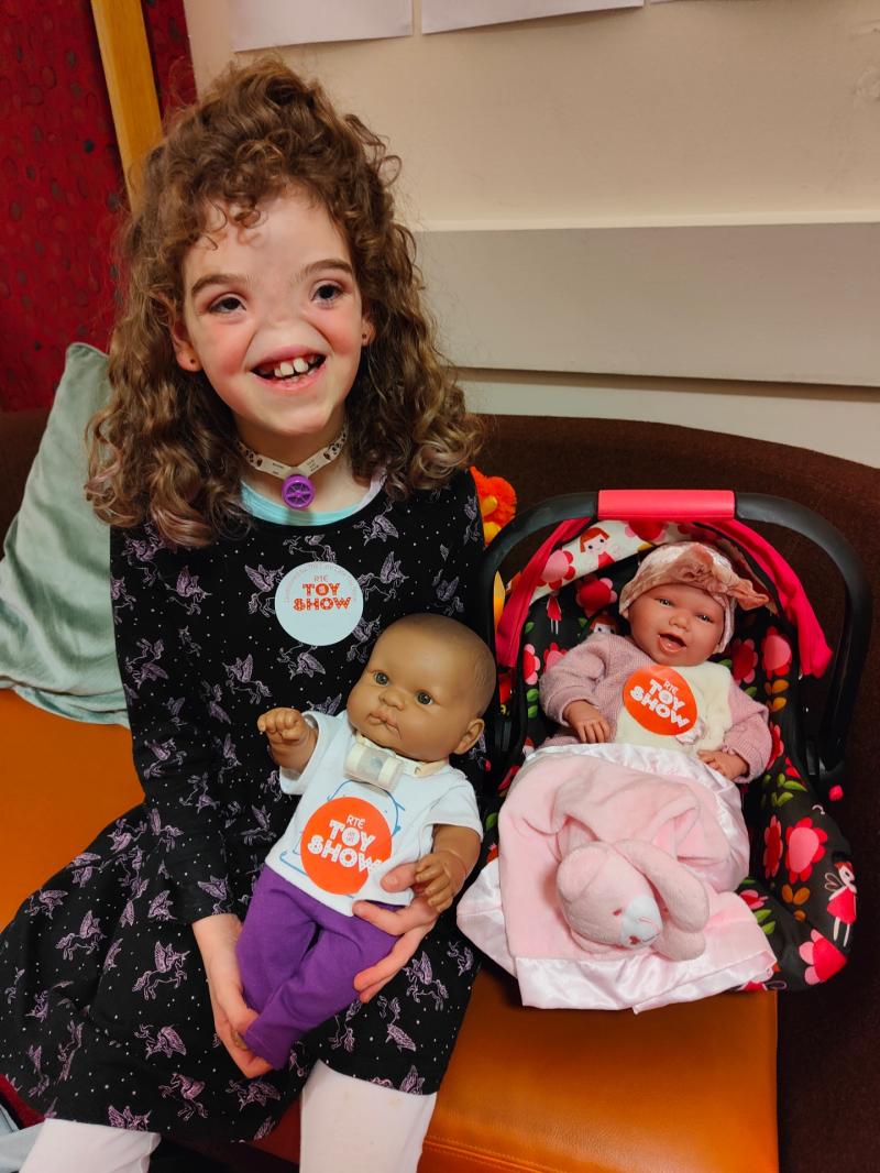 Tessa at her audition for The Late Late Toy Show 2023