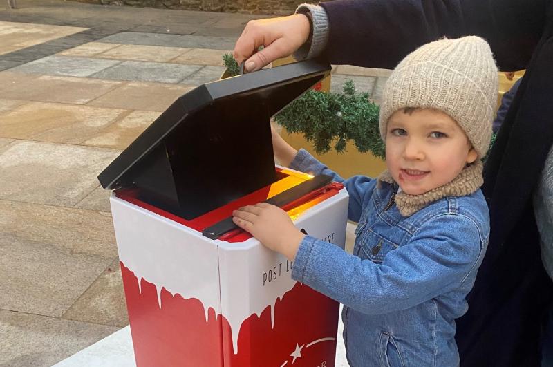 Santa installs Post Box to North Pole in Derry's Guildhall Square