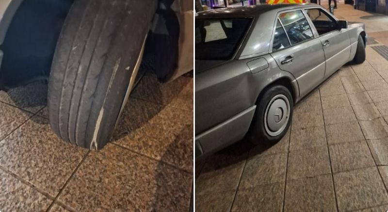 Gardaí seize vehicle with defective tyres and other violations on busy shopping street