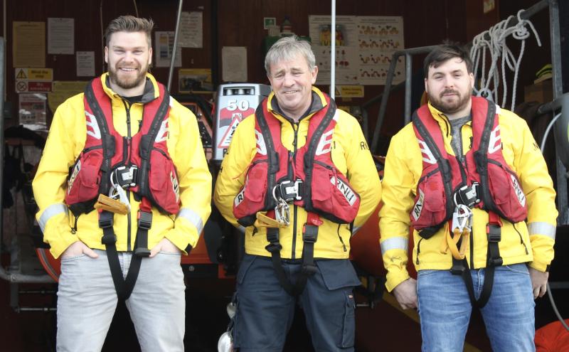 Karl O'Neill Anthony and Jason Chambers - Credit: RNLI/Tim Nelson