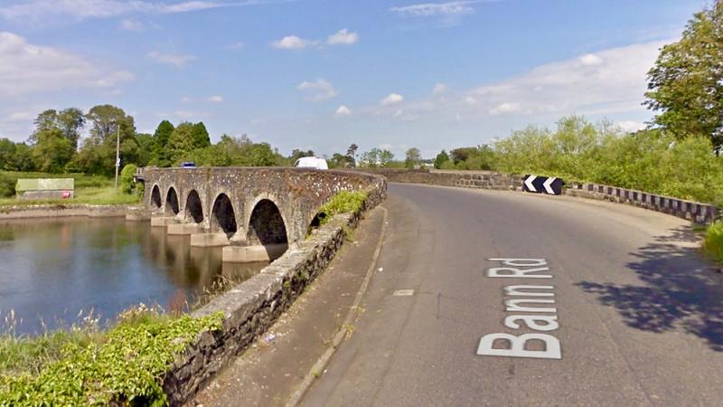 Kilrea Bridge closed this evening due to one vehicle crash