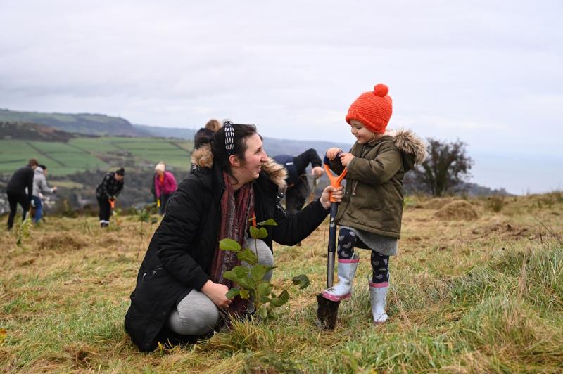 Families will have the chance to plant trees in Faughan Valley Woodlands.