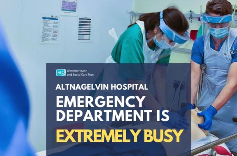 WATCH Altnagelvin's Emergency Department 'over run' as 150 patients attend at one time Derry Now