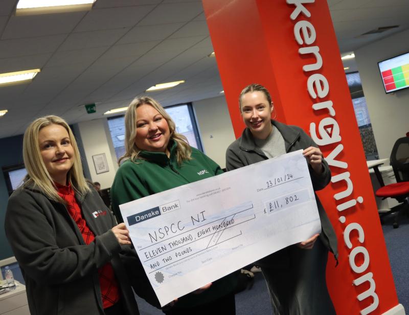 Derry-based utility company raises over £11k for NSPCC NI