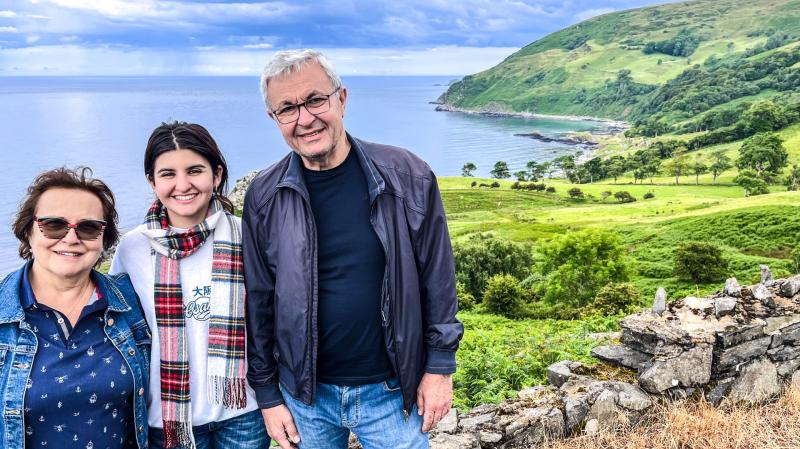 Murlough Bay on the Causeway Coastal Route last June 19th, the Hasanova family all the way from Azerbaijan
